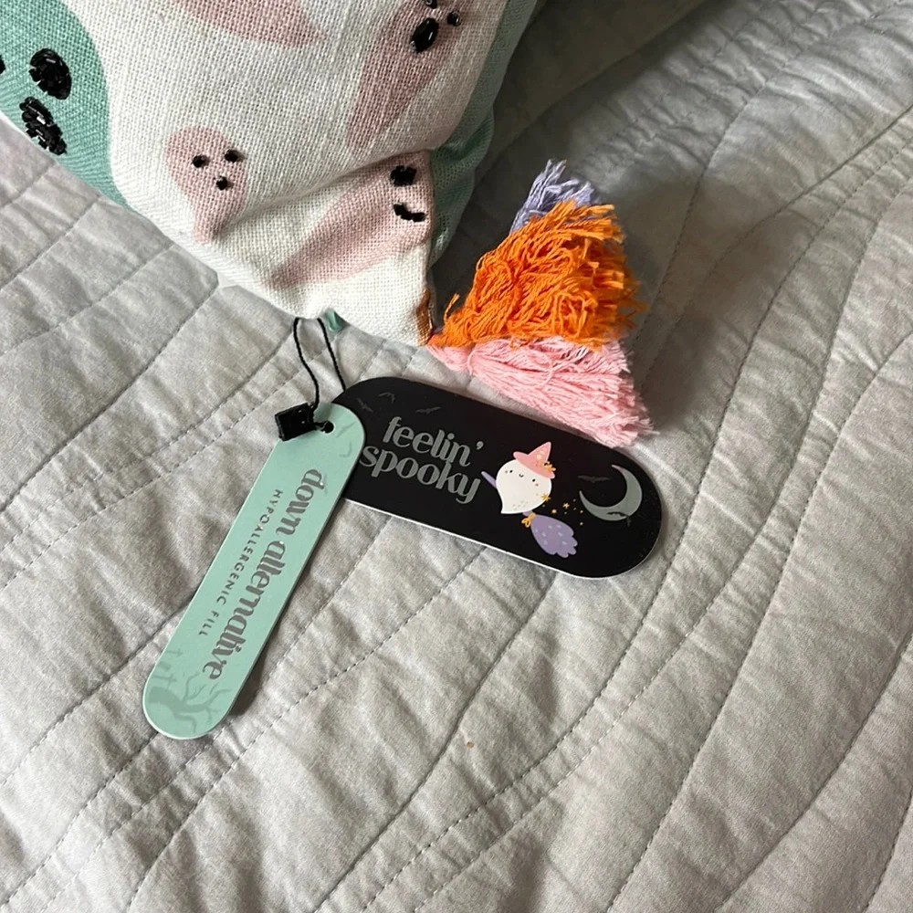 Feelin’ Spooky Pastel Ghost Pillow